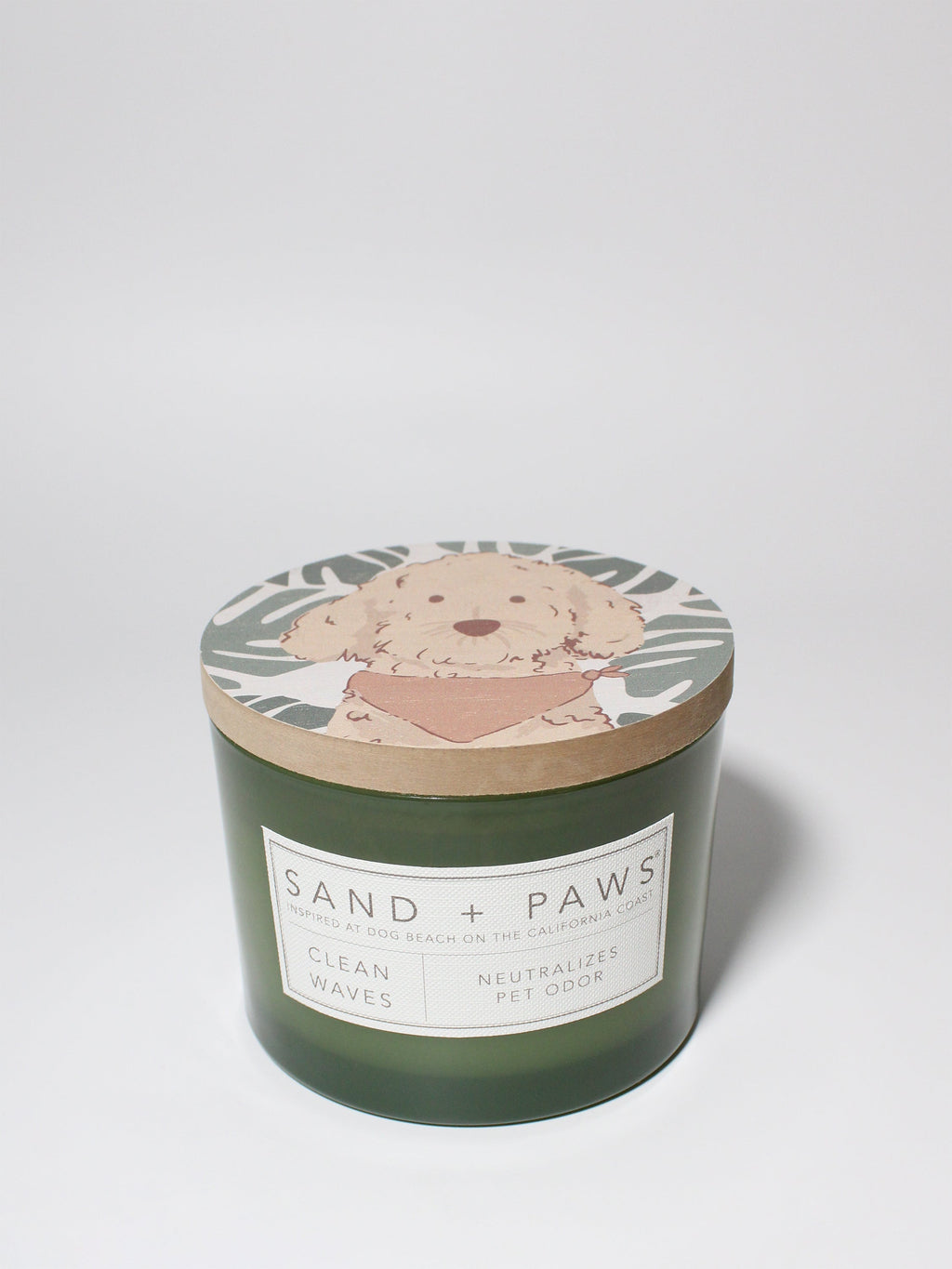 Sand + Paws Clean Waves 12 oz scented candle