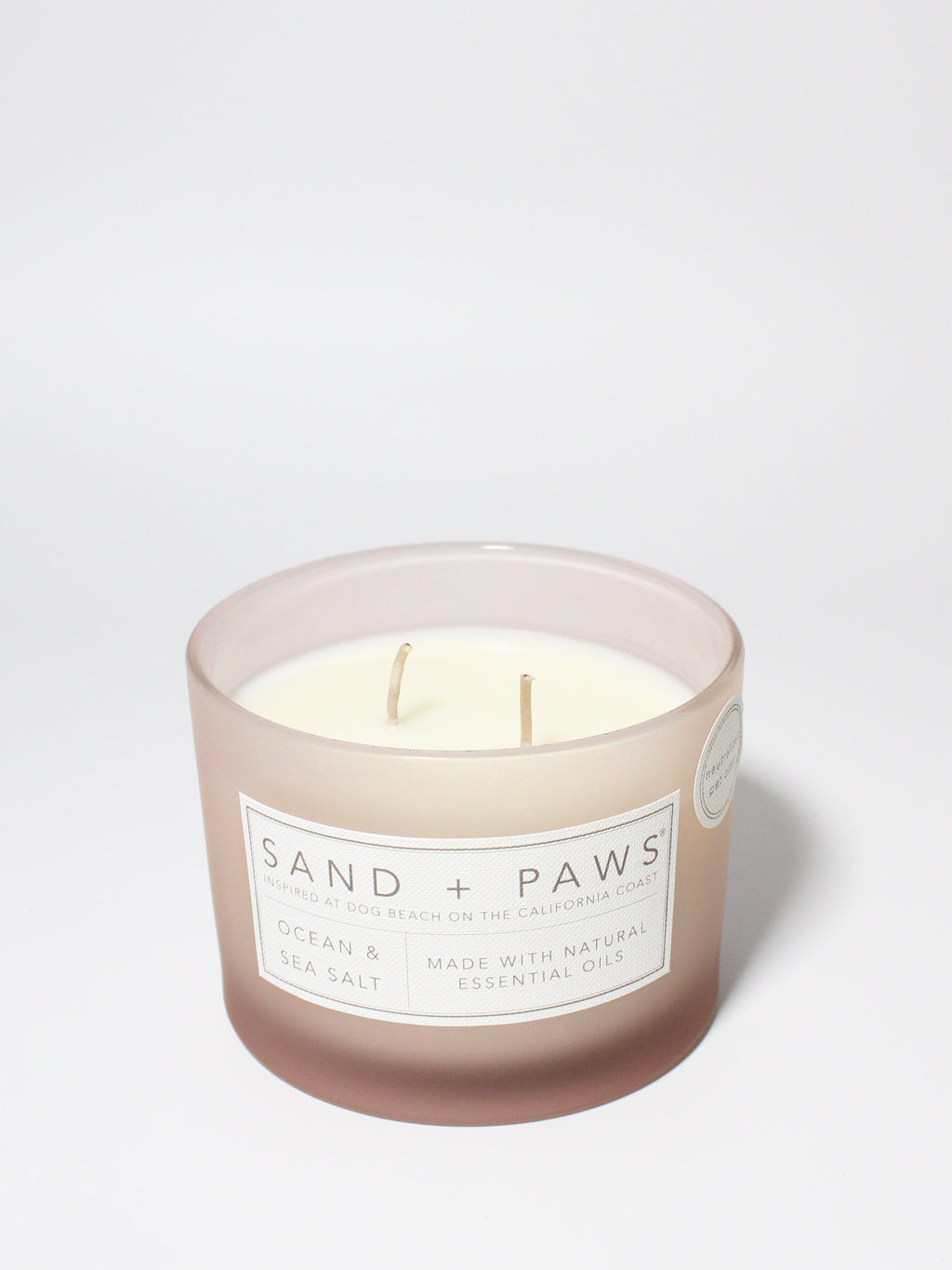 Sand + Paws Ocean & Sea Salt 12 oz scented candle