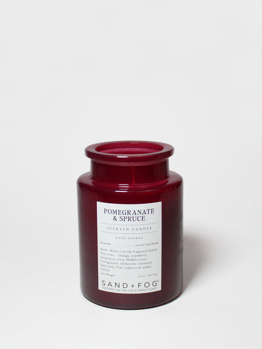 Pomegranate & Spruce 12 oz scented candle